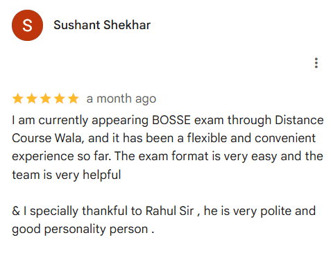 Google Review - Government Job Success